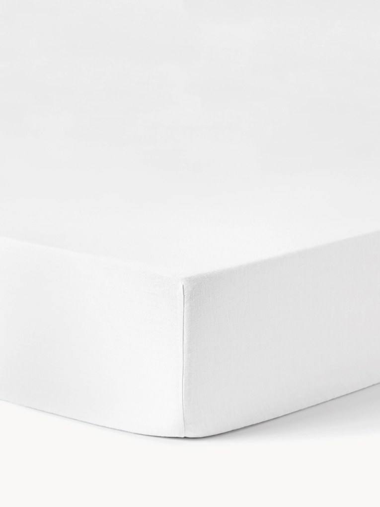 Elastická plachta na topper matrac z vypratého ľanu Airy