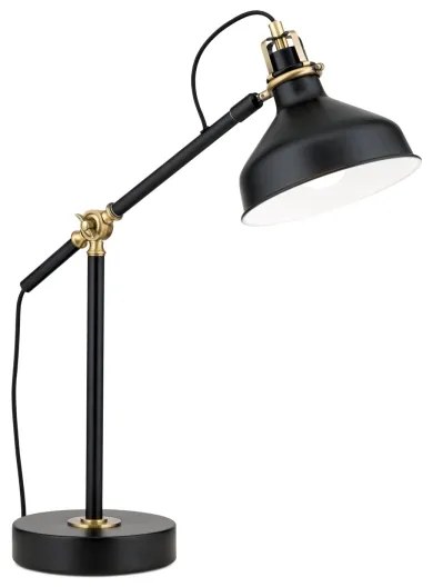 Orion LA 4-1222/1 - Stolná lampa SCHILLER 1xE27/40W/230V čierna/bronz