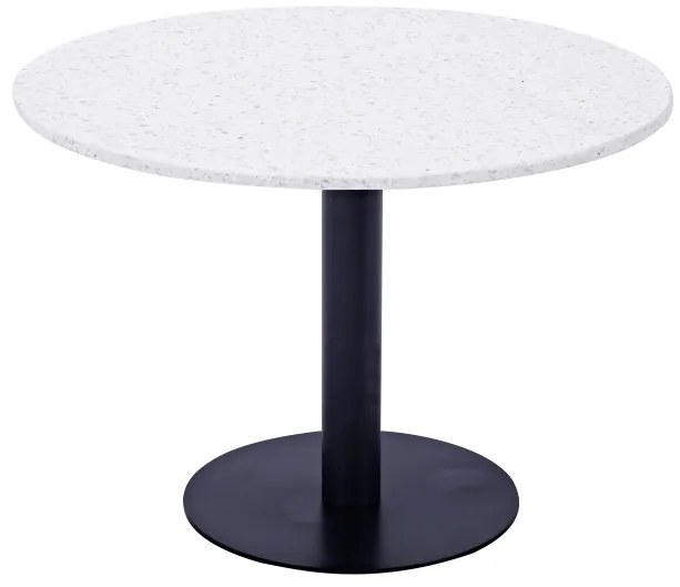 Razzia okrúhly jedálenský stôl (biela/čierna)