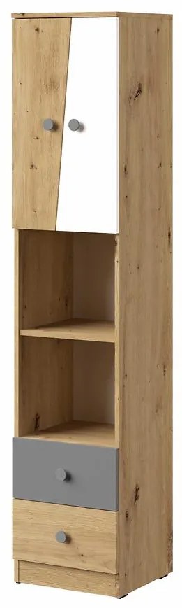 Regál Nero 05  40 – Šedá Mat