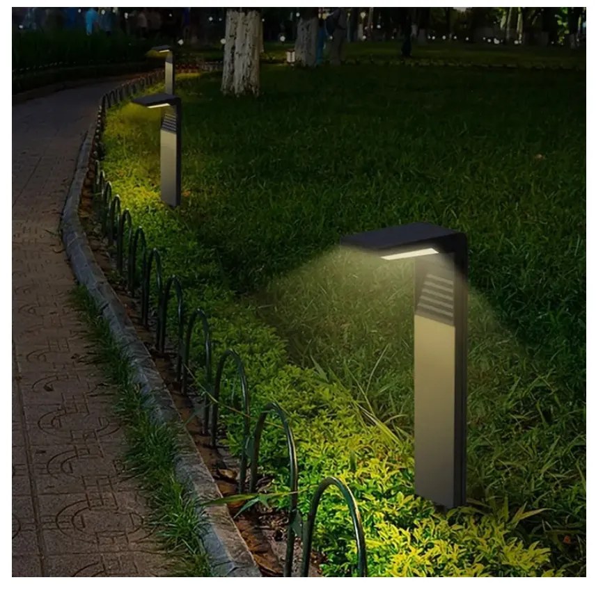 ECOLIGHT Solárna záhradná lampa 57cm IP64