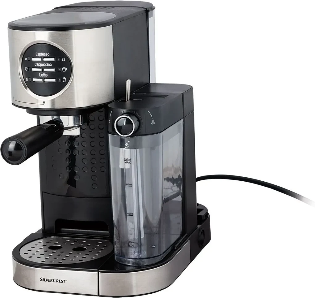 SILVERCREST® Espresso kávovar s napeňovačom mlieka SE (100271697)