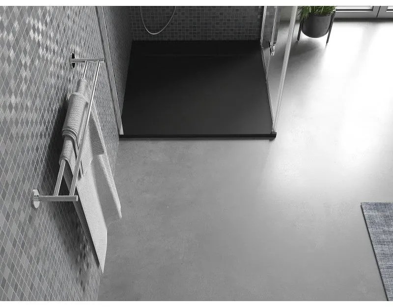 Mexen Otto, SMC štvorcová sprchová vanička 80 x 80 cm, čierna, 4N708080