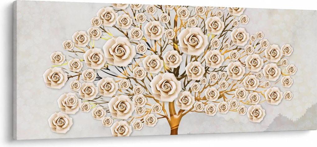 Obraz kvetinového stromu (120x50 cm)
