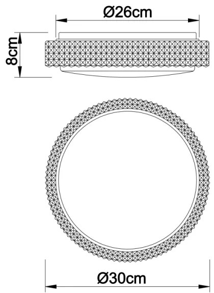 Globo 41749-12 - LED Stropné svietidlo OVI LED/12W/230V