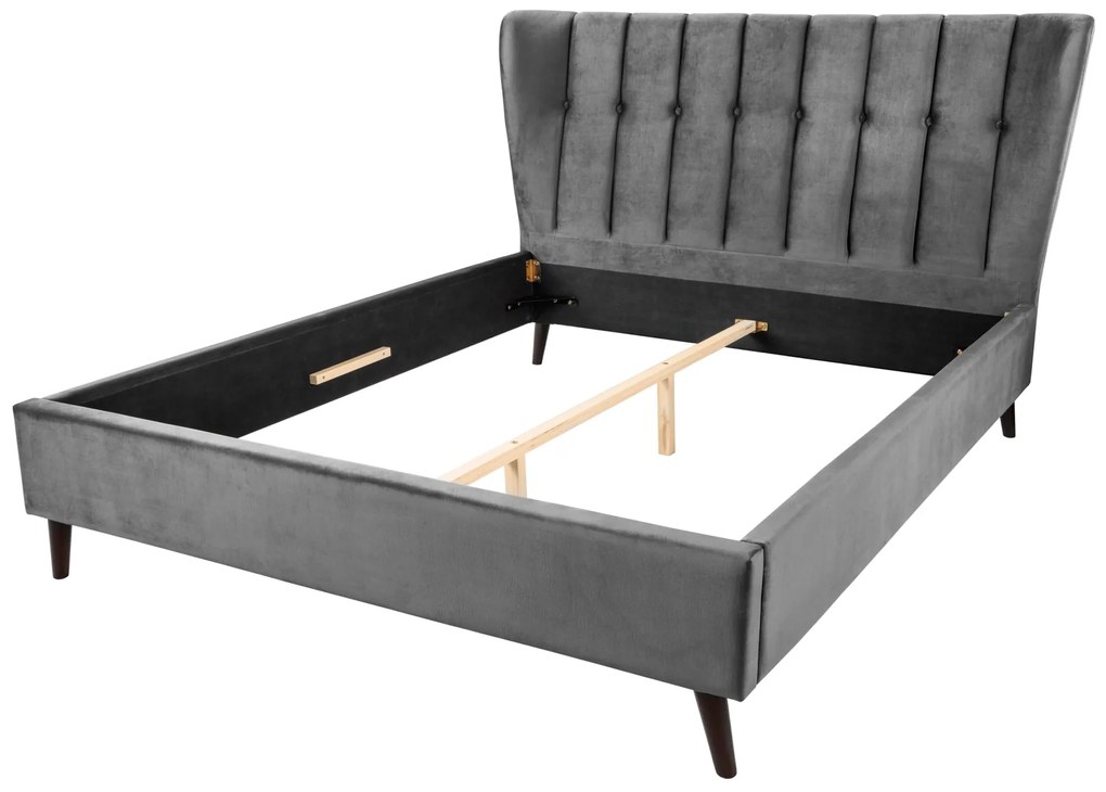 Posteľ Zeno roky 160x200cm tmavosivá