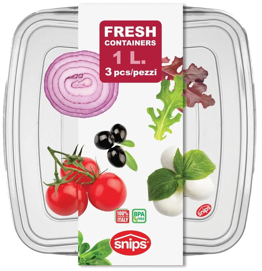 Potravinové škatuľky v súprave 3 ks – Snips