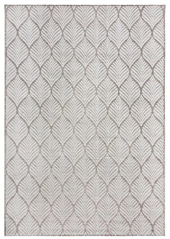 Vnútorný a vonkajší koberec slonovinový 80x150 cm Elm Leaf – Flair Rugs