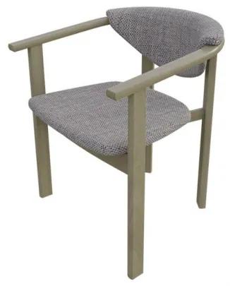 Jedálenská stolička s podrúčkami MOVILE 9 - dub sonoma / šedá 2