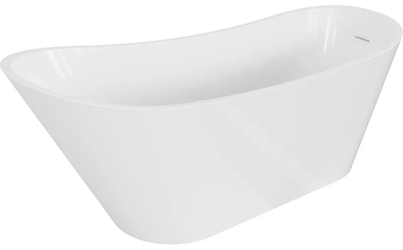 Mexen Alta, voľne stojaca vaňa 170 x 75 cm, biela, biely prepad, 52141707500-20