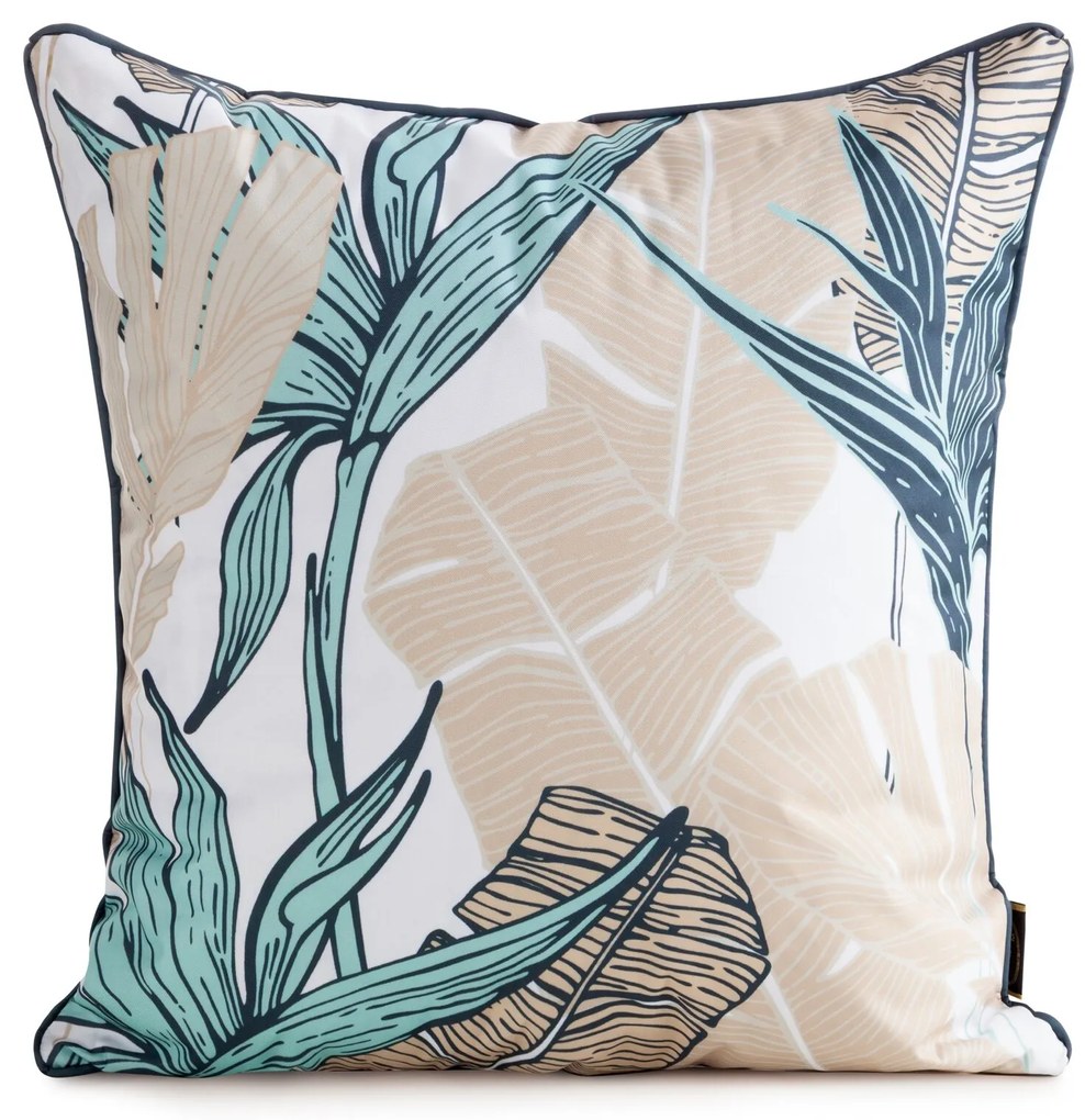 ZÁHRADNÁ VODEODOLNÁ OBLIEČKA NA VANKÚŠ GARDEN 45X45 CM LISTY