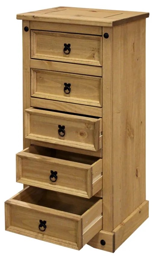 Komoda 5 zásuviek CORONA vosk