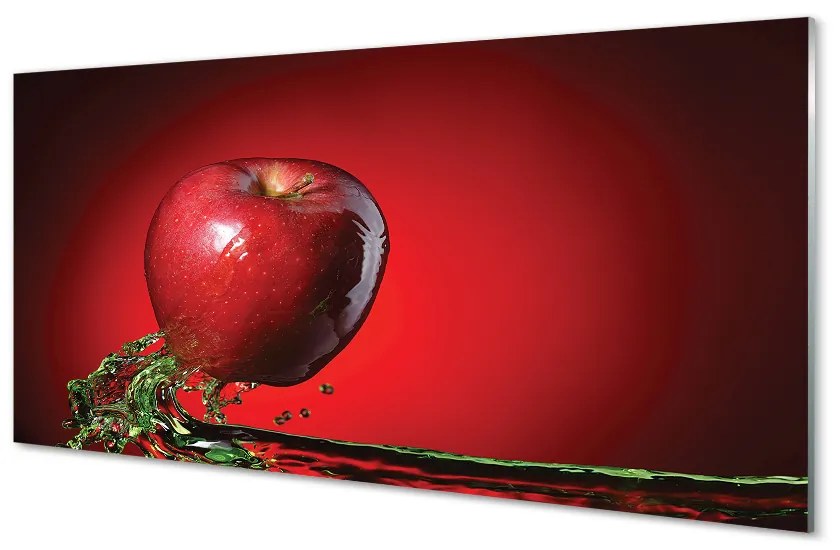 Obraz plexi Jablko vo vode 125x50 cm