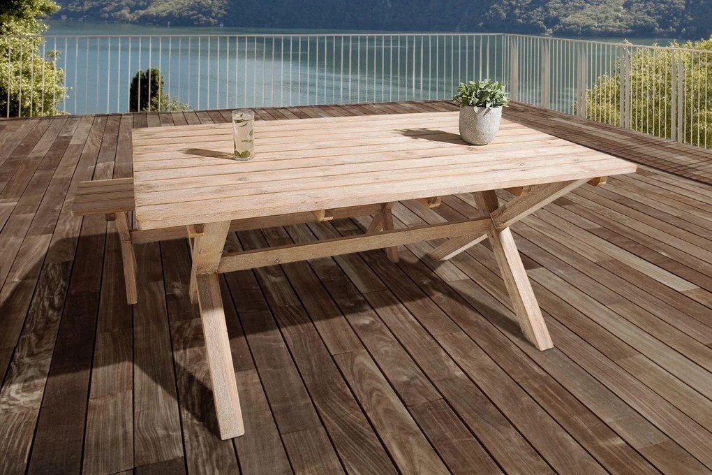 Záhradný jedálenský stôl Ocean 160 cm / akácia