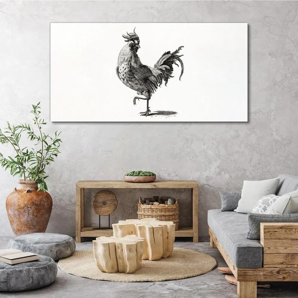 Obraz na plátne Kreslenie zvierat vták kurča