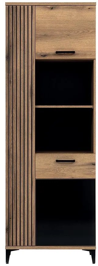 Regál Aris As09 Dub/Čierna