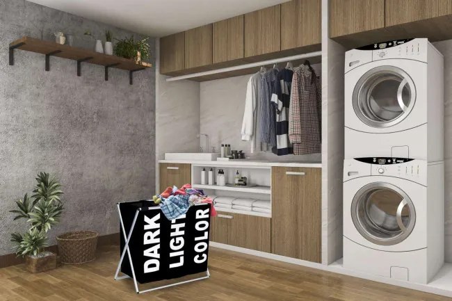 Kôš na bielizeň TRIKO 130 l čierny