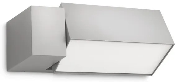 Philips - Vonkajšie nástenné svietidlo BORDER 1xE27/23W/230V IP44 šedá