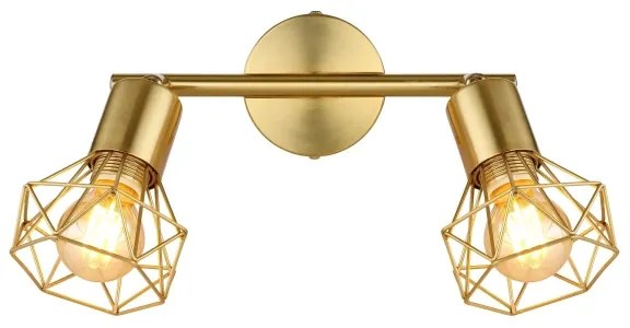 Globo 54802GB-2 - Bodové svietidlo XARA I 2xE14/40W/230V zlatá