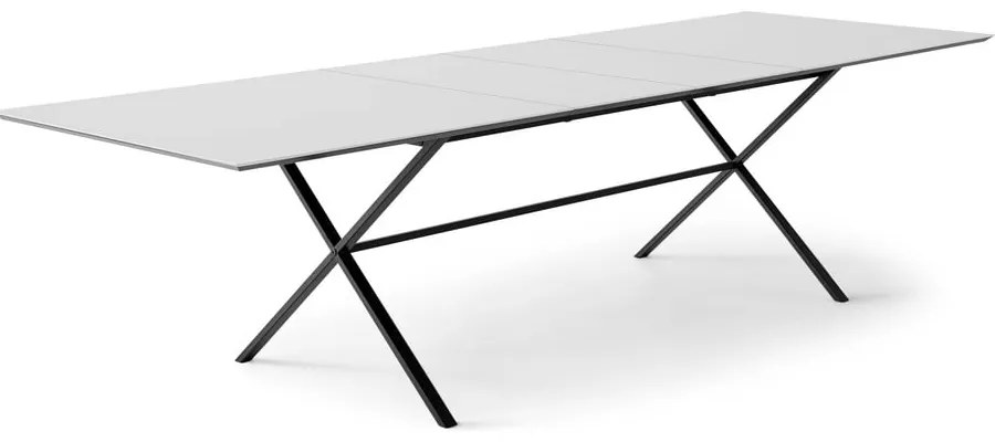 Rozkladací jedálenský stôl s bielou doskou a prídavnou doskou 100x210 cm Meza – Hammel Furniture