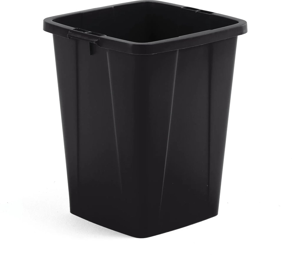 Odpadkový kôš Oliver , 610x490x510 mm, 90 L, čierny