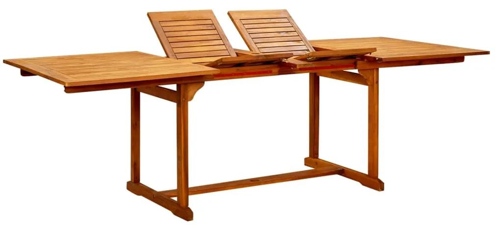 Záhradný jedálenský stôl (160-240)x100x75 cm akáciový masív