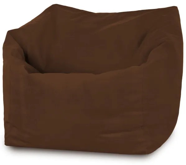 Sedací vak AMALFI plyš hnedý
