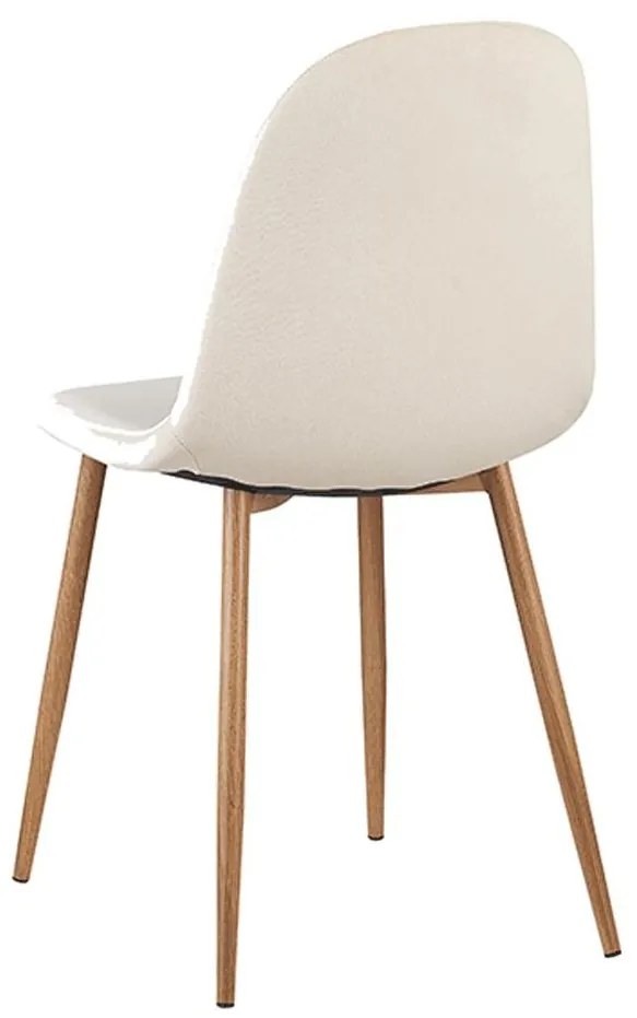 Stolička, béžová Dulux Velvet látka/buk, LEGA