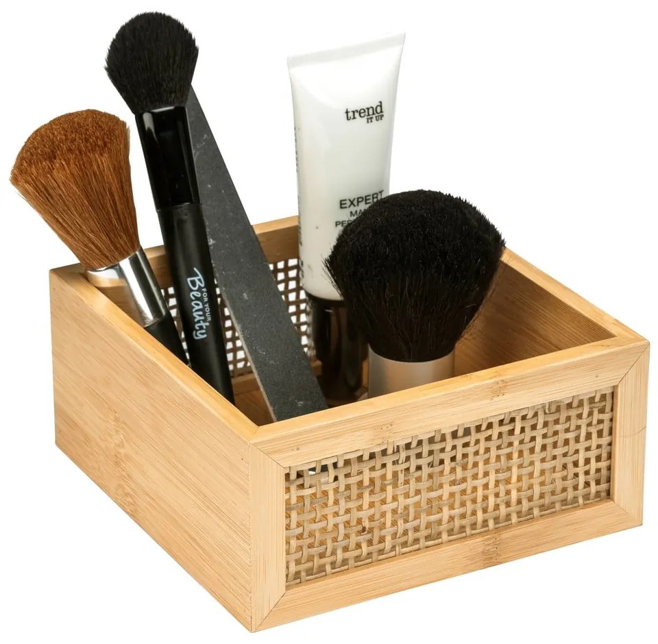 Bambusový kúpeľňový organizér Wenko Allegre, 15 x 7 cm