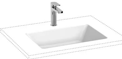 Zápustné umývadlo Jika Cubito 53,5x37 cm bez otvoru pre batériu H8164221001091