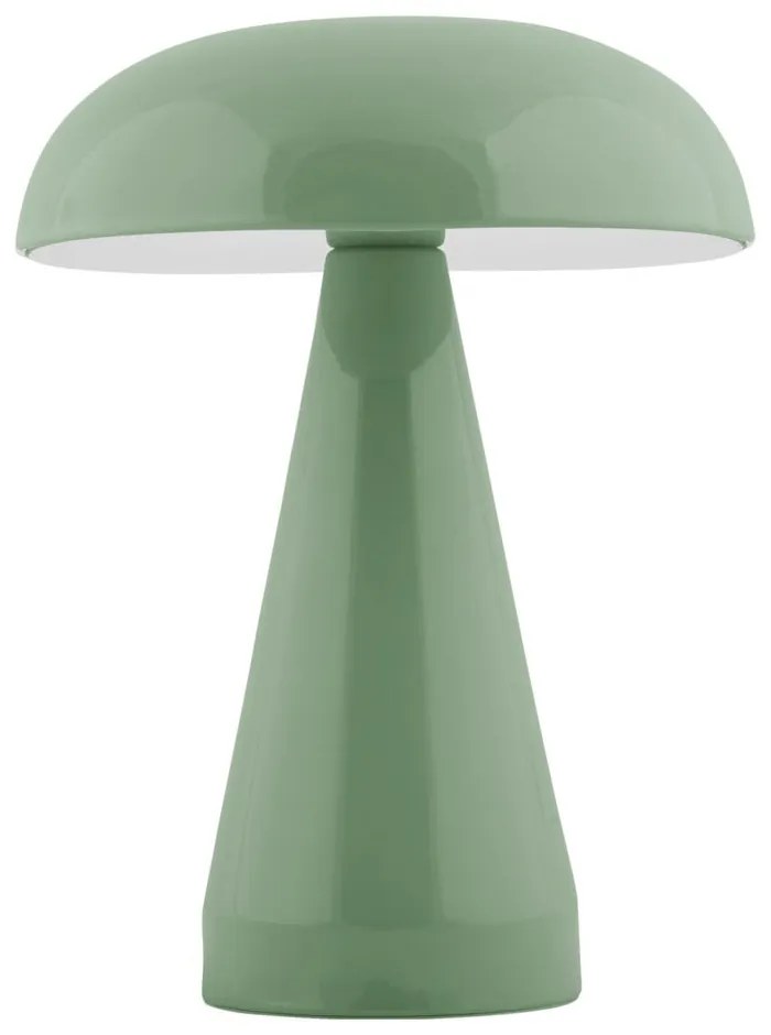 Zelená LED stmievateľná stolová lampa s kovovým tienidlom (výška 20,5 cm) Rachel – Leitmotiv