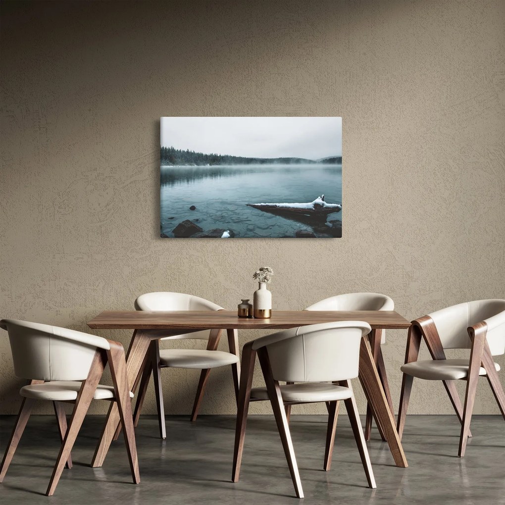 Obraz - ľadové severské jazero (90x60 cm)
