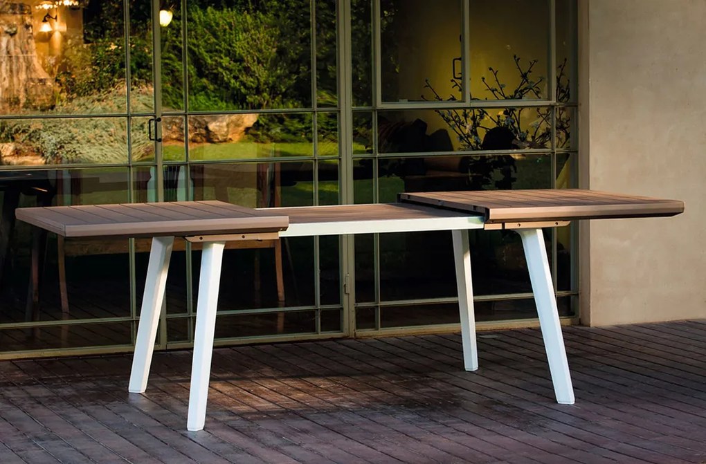 BAZÁR KETER HARMONY Rozkladací stôl 162x100x74cm, biela/cappuccino 17202278 POŠKODENÝ OBAL
