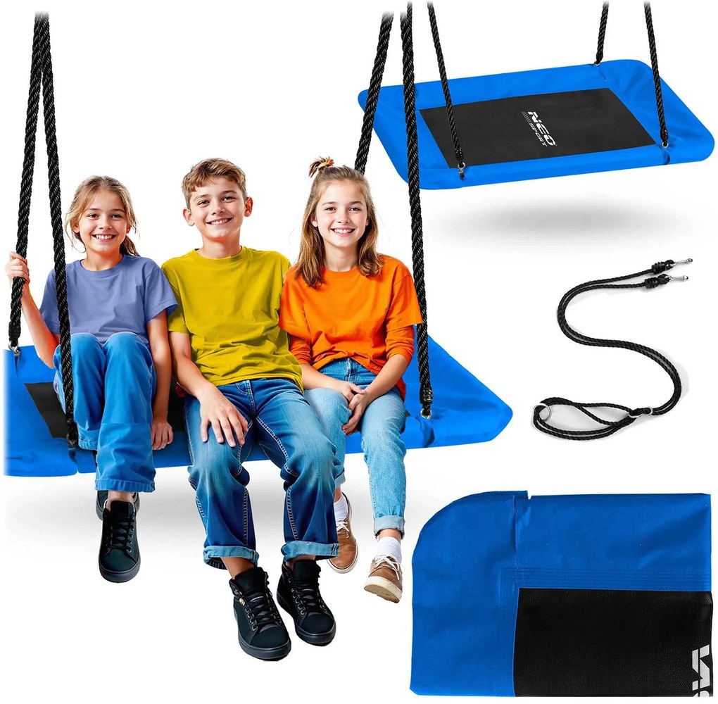 Obdĺžniková hojdačka bocianie hniezdo Neo-Sport Swingo 110 x 70 cm