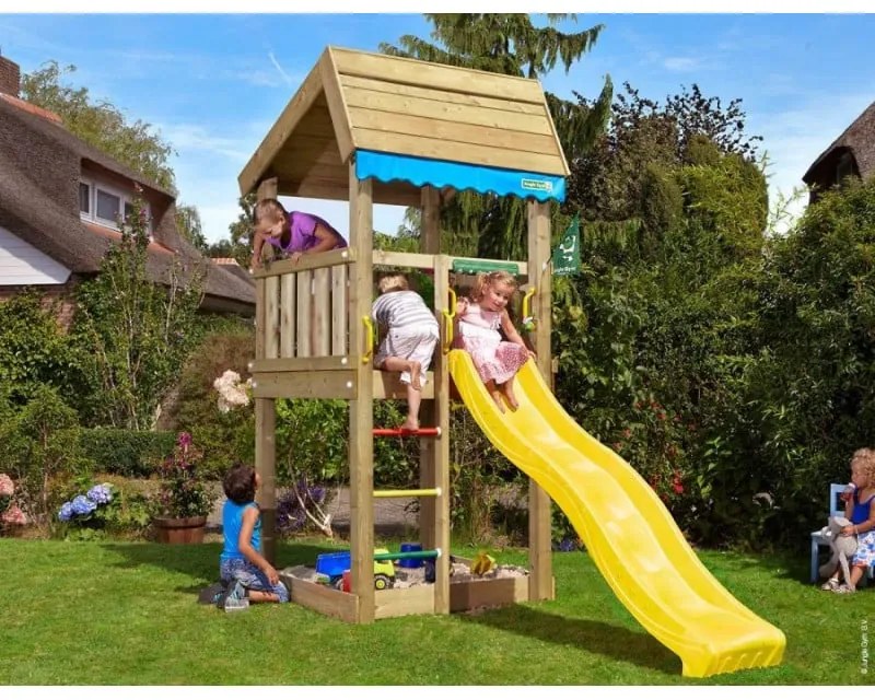 Ihrisko Jungle Home so šmykľavkou a modulom Climb Frame 2.0