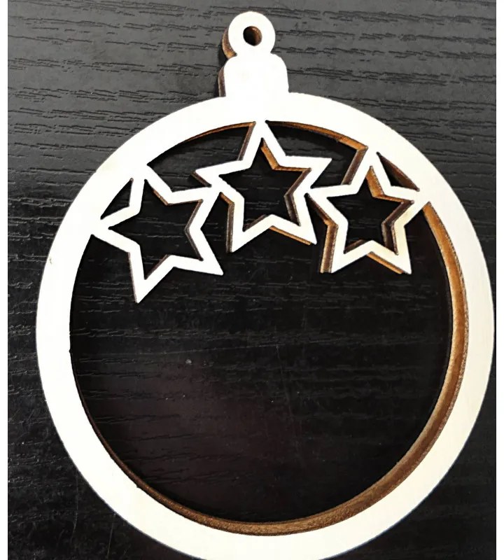 Ozdoby z dreva a plastu, Vianočné a Veľkonočné ozdoby, drevené doplnky PR0027-Vianočná ozdoba HEU-