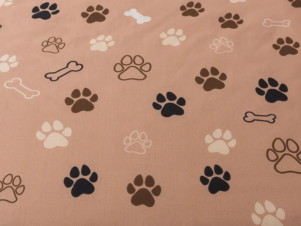 XPOSE® Bavlnené Renforcé obliečky LABKY - béžové