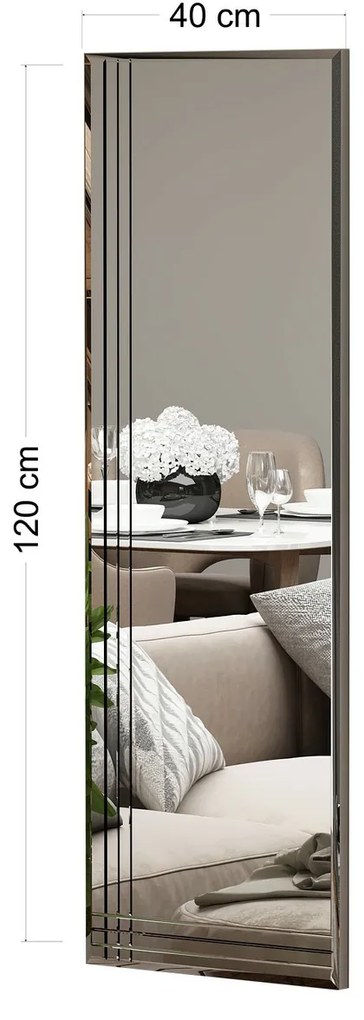 Zrkadlo Trio Transparent 40 x 120 cm