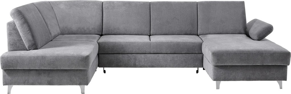 XXXLutz SEDACIA SÚPRAVA, textil, svetlosivá Cantus - Sedačky - 000812005302