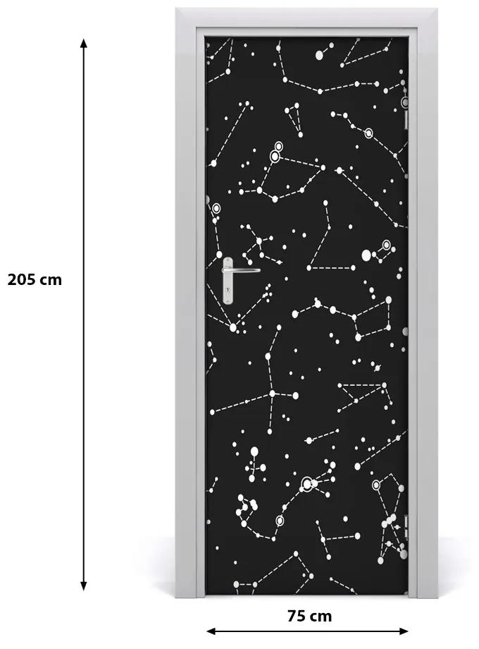 Fototapeta samolepiace na dvere hviezdokopa 75x205 cm