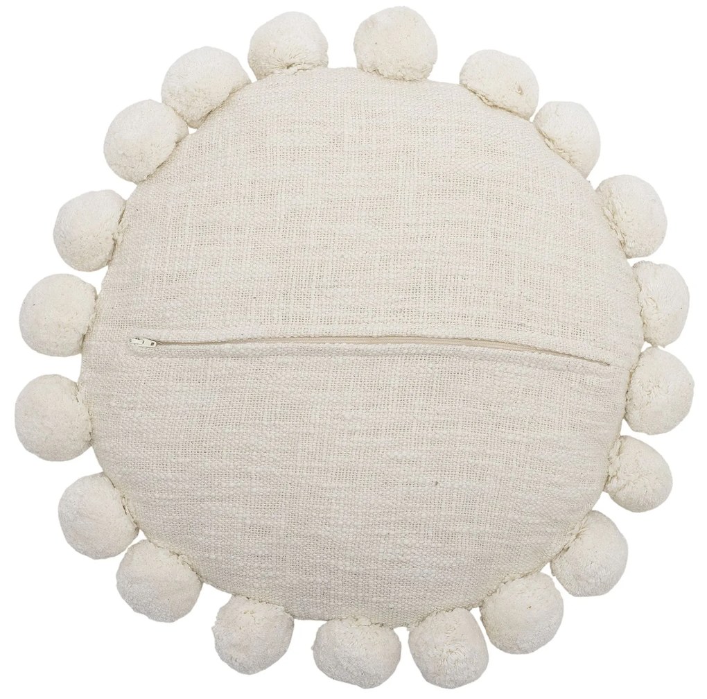 Bloomingville Okrúhly vyšívaný vankúš Agnes Ø 40 cm