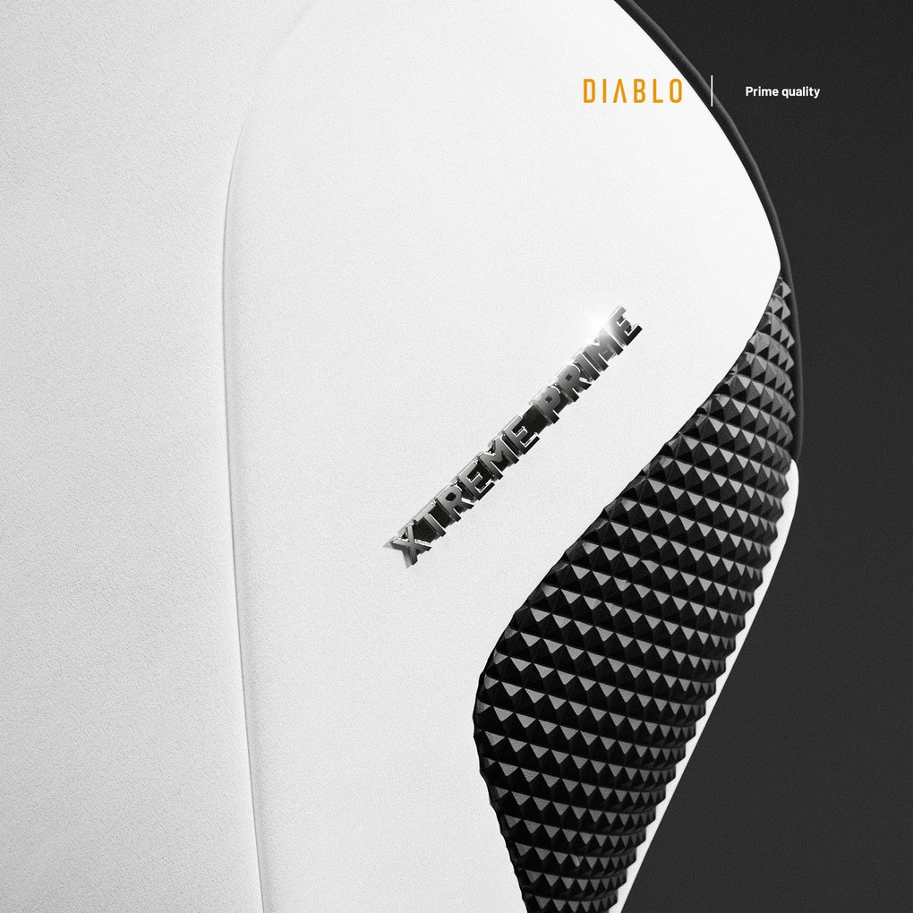 Biele herné kreslo Diablo X.One Prime, Normal Size, Ghosted White