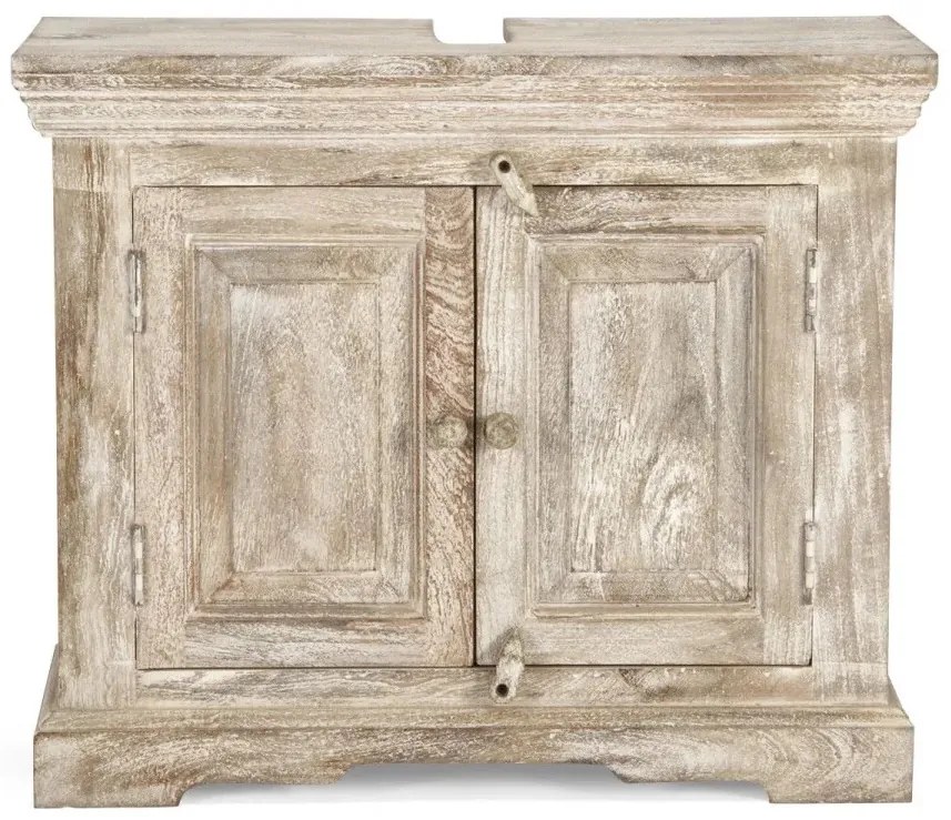 furniture-nabytek.cz - Masivní spodní dřezová skříňka Patina Mango, lakovaná, přírodní – 73×33×61 cm