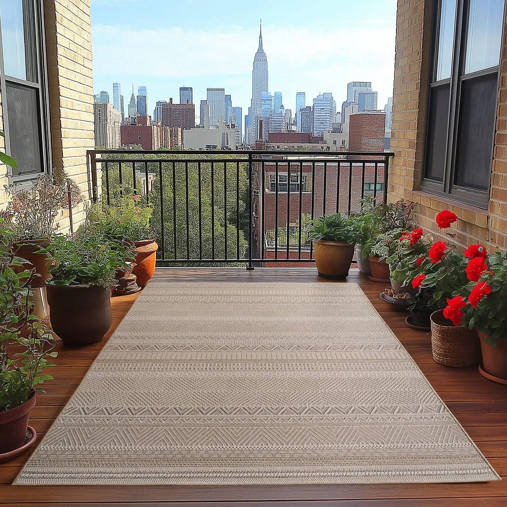 Béžový vnútorný a vonkajší koberec 80x150 cm Desert 1303 – Ayyildiz Carpets