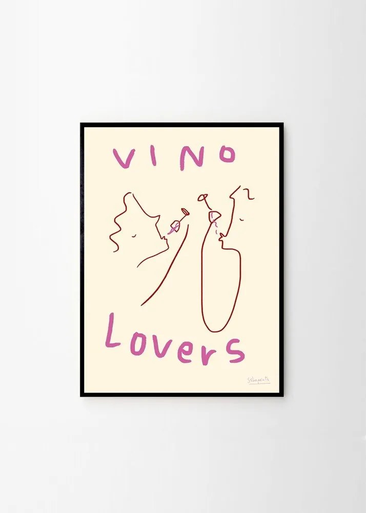 Plagát 50x70 cm Vino Lovers – Ruby Hughes – The Poster Club
