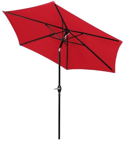 Záhradný slnečník 250 cm SPRINGOS GU0032 - červená