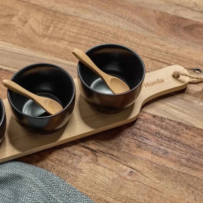 Sada servírovacích misiek FINCAN ALL 952825 čierna