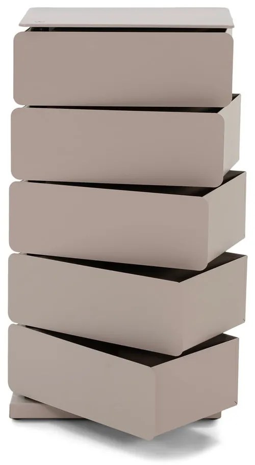 Taupe kovová komoda 37x72x26 cm Joey – Spinder Design