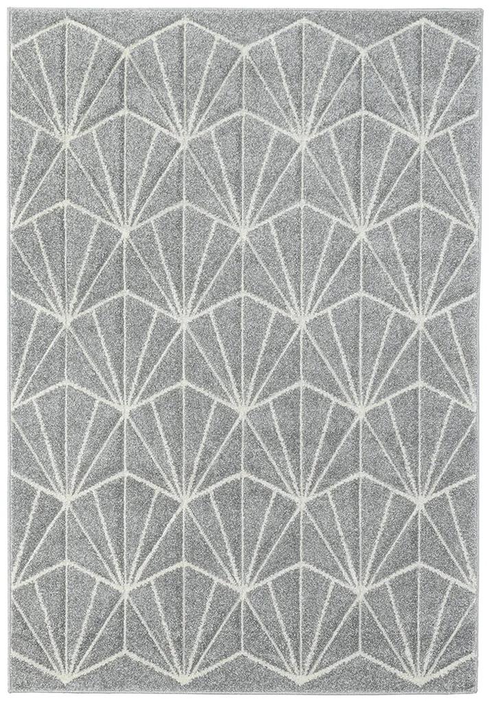 Koberce Breno Kusový koberec PORTLAND 750/RT4N, sivá, viacfarebná,80 x 140 cm