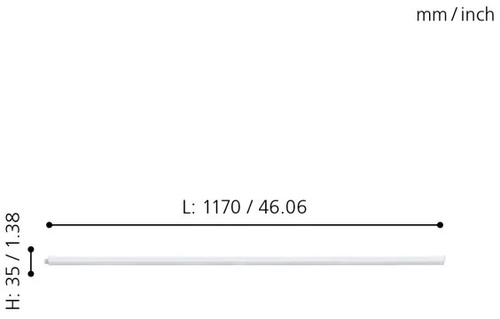 Eglo 97574 - LED Podlinkové svietidlo DUNDRY LED/12W/230V